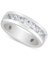 GROWN WITH LOVE MEN'S LAB GROWN DIAMOND BAND (1-1/2 CT. T.W.) IN 10K WHITE GOLD