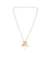 Charged Stone Pendant Charm Necklace In Opal