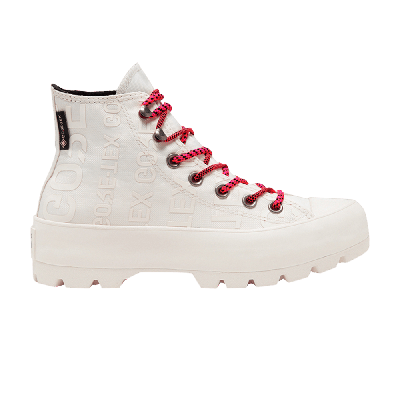 Pre-owned Converse Wmns Chuck Taylor All Star Lugged Winter High Gtx 'egret Prime Pink' In White