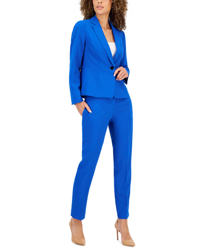 Le Suit Women's One-button Slim-fit Pantsuit, Regular And Petite Sizes ...