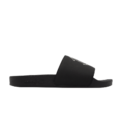 Pre-owned Adidas Originals Andre Saraiva X Adilette Slide 'the World Needs Love' In Black