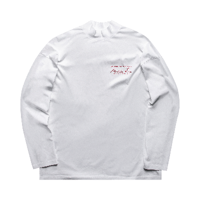 Pre-owned Martine Rose Funnel Neck T-shirt 'white'