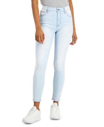 Celebrity Pink Juniors' Mid Rise Skinny Ankle Jeans In Farmer