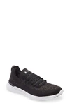Apl Athletic Propulsion Labs Techloom Breeze Knit Running Shoe In Black / Gold / Silver