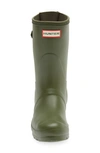 Hunter Original Short Back Adjustable Rain Boot In Ismarken Olive