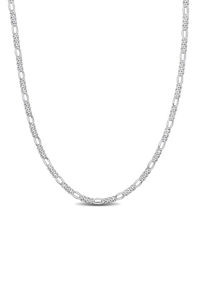 Delmar Sterling Silver 2.2mm Figaro Chain Necklace