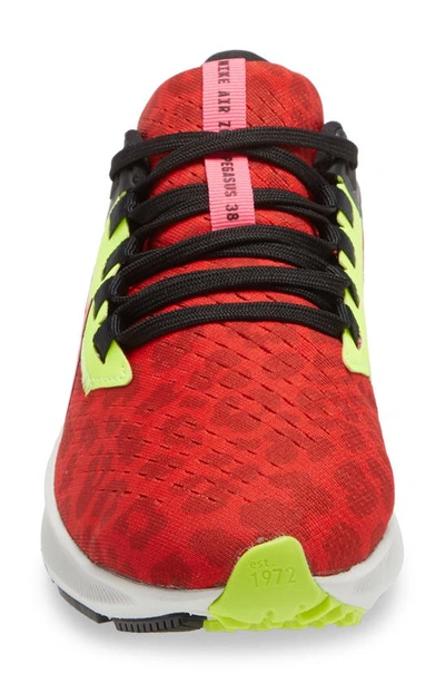 Nike Air Zoom Pegasus 38 Running Shoe In Chile Red/ Hyper Pink/ Black