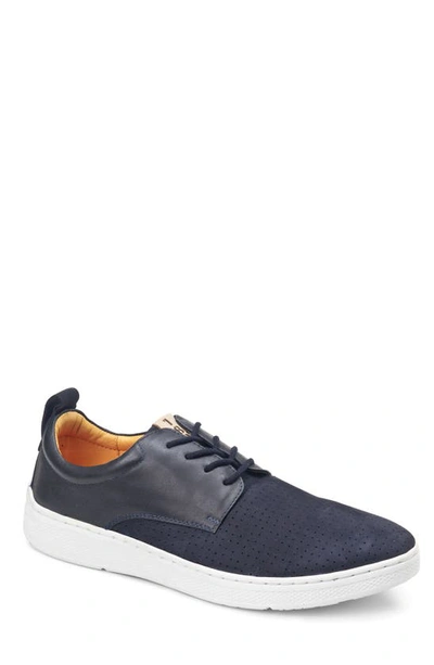 Sandro Moscoloni Mack Perforated Derby In Navy Leather