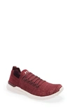 Apl Athletic Propulsion Labs Techloom Breeze Knit Running Shoe In Burgundy/ White