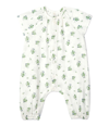 Petit Bateau Romper With Front Opening In Bianco
