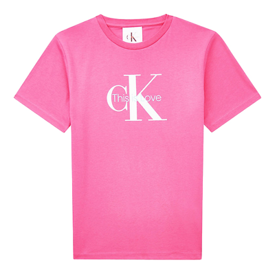 Calvin Klein Junior Fuchsia T-shirt This Is Love In Fucsia