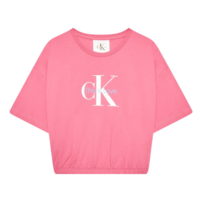 Calvin Klein Junior Kids' Fuchsia Top This Is Love In Fucsia