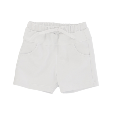 Le Petit Coco Babies' Total-white Bermuda In Bianco