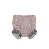 Le Petit Coco Culotte With Floral Pattern And Ruffles In Rosso