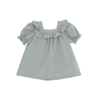 LE PETIT COCO GREEN BLOUSE WITH RUFFLES