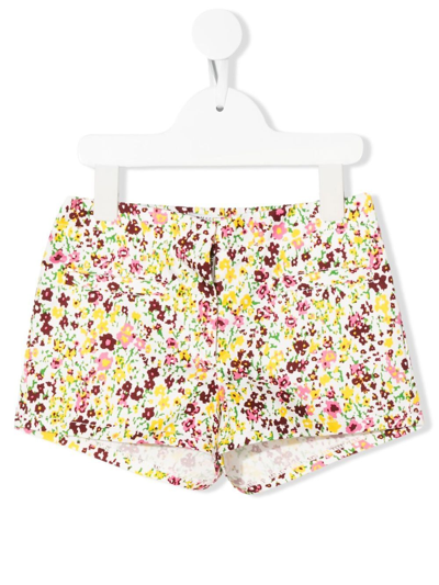 Philosophy Kids' Shorts With Floral Pattern In Fantasia
