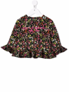 PHILOSOPHY FLORAL PATTERNED BLOUSE WITH RUFFLES