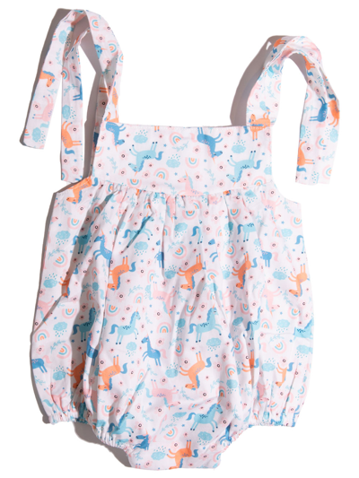 Siola Babies' Romper With Unicorn Print In Multicolor