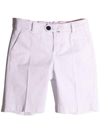 Siola Kids' White Bermuda Camerelle In Bianco