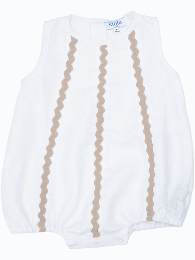Siola Babies' Onesie With Bow In Cielo