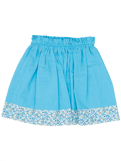 Siola Kids' Skirt With Elastic Waist In Cielo
