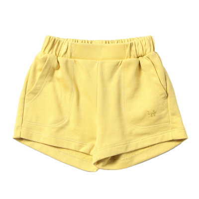 Il Gufo Kids' Shorts With Elasticated Waist In Giallo