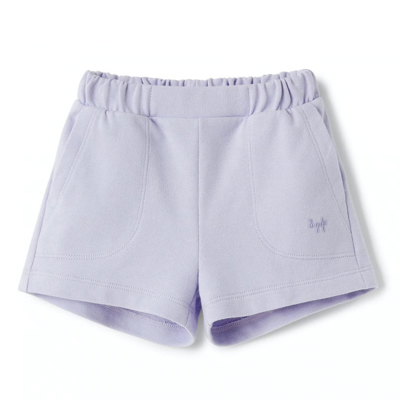 Il Gufo Kids' Shorts With Elasticated Waist In Viola
