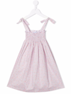 Siola Floral-print Shirred Dress In Rosa