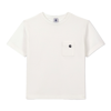 Petit Bateau Kids' T-shirt With Pocket In Bianco