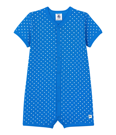 Petit Bateau Babies' Little Stars Romper In Blu