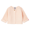Petit Bateau Solid Color Cardigan In Rosa