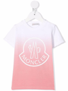 MONCLER GRADIENT T-SHIRT WITH LOGO