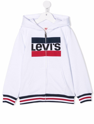 Levi&#039;s Sweatshirt With Hood In Bianco