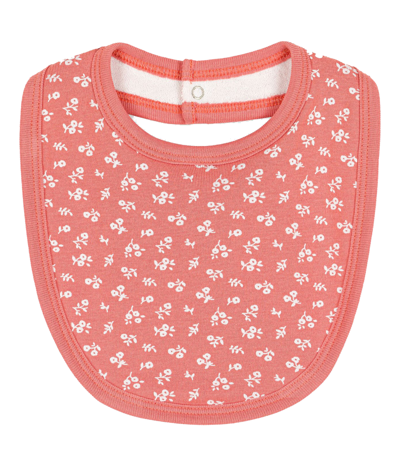 Petit Bateau Bib With Little Flowers In Rosa