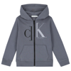 Calvin Klein Junior Sweatshirt With Hood In Grigio