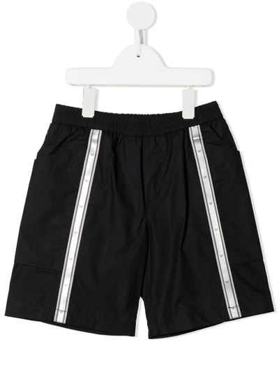 Armani Junior Bermuda With Elastic Waist In Blu