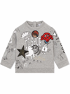 DOLCE & GABBANA SWEATSHIRT WITH LOGO AND APPLICATIONS