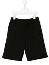 Dolce & Gabbana Logo-plaque Track Shorts In Nero