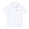 Lacoste Teen White Logo Polo Shirt In Bianco