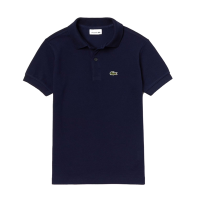 Lacoste Basic Polo With Logo In Blu