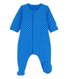 Petit Bateau Onesie With Stars Print In Blu