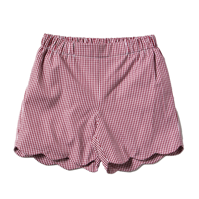 La Stupenderia Kids' Checked Shorts In Rosso