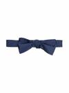 La Stupenderia Solid Color Bow Tie In Blu