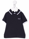 Fay Junior Polo With Embroidery In Blu