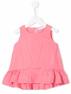 Monnalisa Sleeveless Extra-long Vest In Rosa