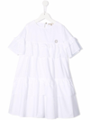 Elie Saab Dress With Rouches In Bianco