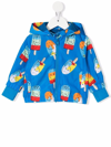 Stella Mccartney Baby Girl Patterned Jacket In Blu
