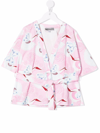 Simonetta Blouse With Removable Belt In Rosa