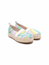 Emilio Pucci Junior Swirl Print Espadrilles In Fantasia