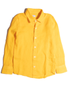 Siola Yellow Linen Shirt In Giallo